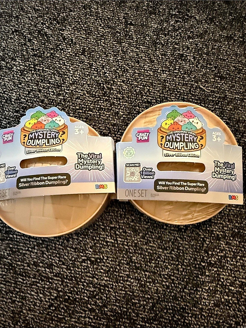 Crazy Fun The Original Viral Mystery Dumpling Silver Ribbon Edition Silver